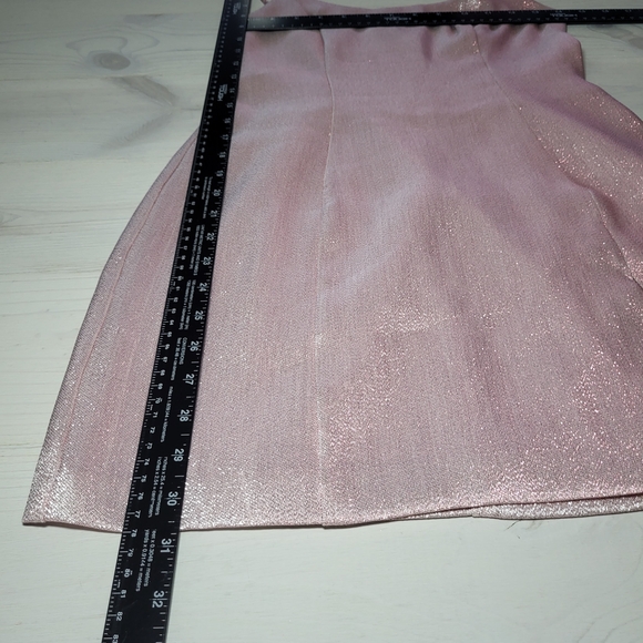 White Fox Dress Pink Metallic Shimmer Fairycore Coquette Barbiecore Spring - Picture 10 of 10